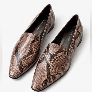MARK FISHER Snake Print Slip On Loafer Flats Sz 7.5💛